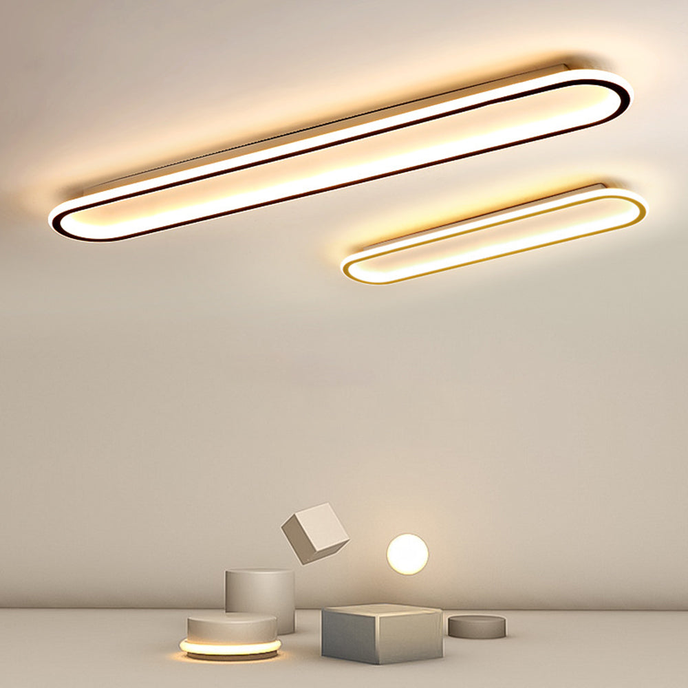 Lámpara de techo empotrada rectangular minimalista