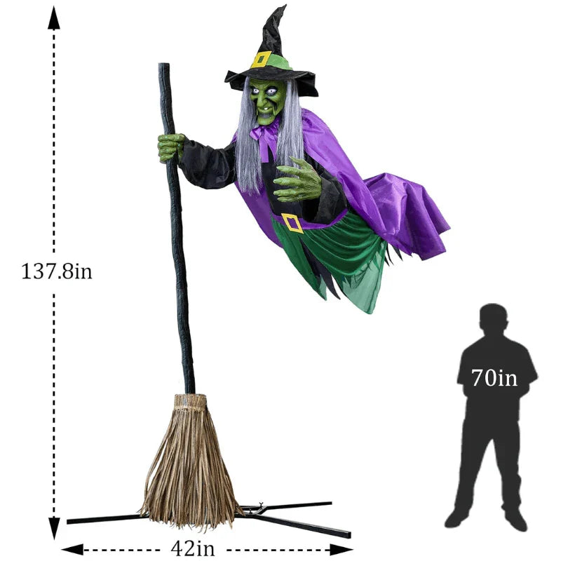 Ventayo – Flying Broom Halloween Decor