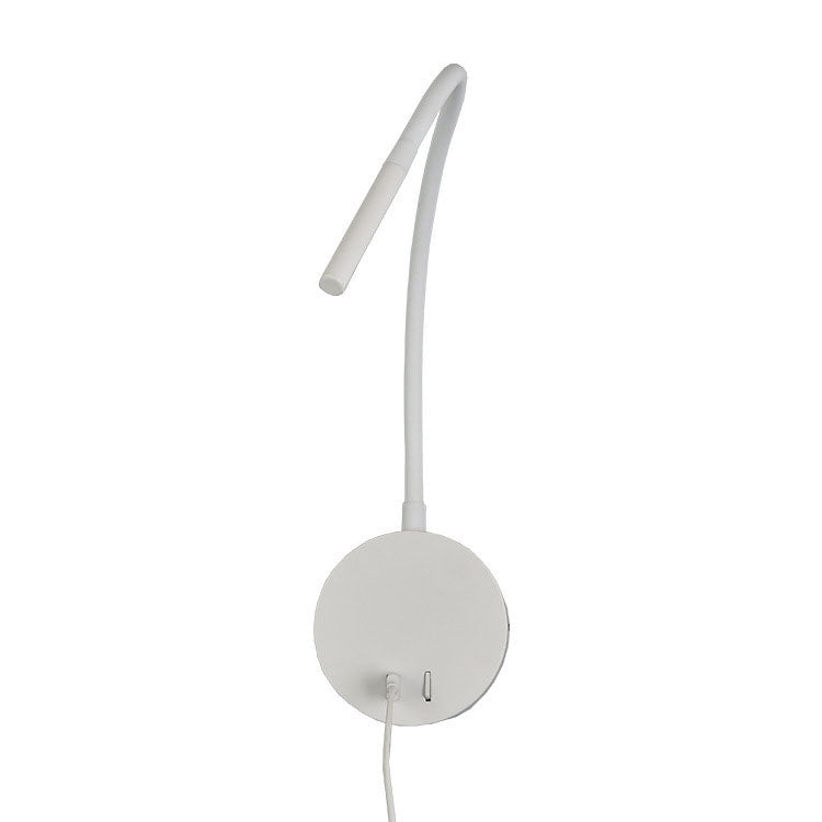 Lágmarks USB endurhlaðanlegur sílikon spotljós LED lesveggljósalampar