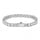 Pulsera de tenis con corte redondo – Oro blanco, 5mm