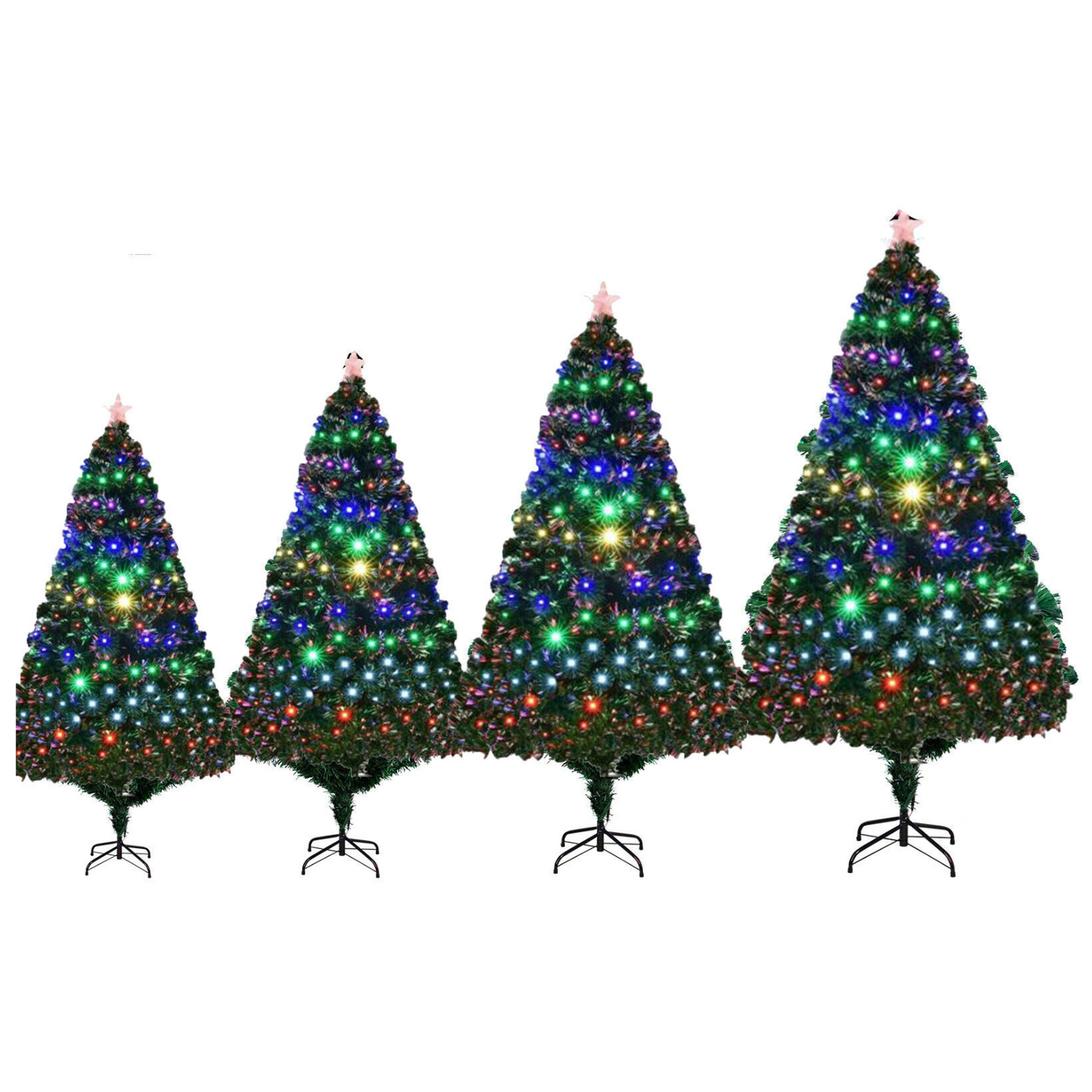 Large Premium Winter Wonderland Pre Lit Artificial Christmas Tree