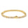 Pulsera de tenis con corte redondo – Oro amarillo, 3mm