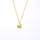Heart Shaped Necklace, 925 Silver, 18K Gold Plated