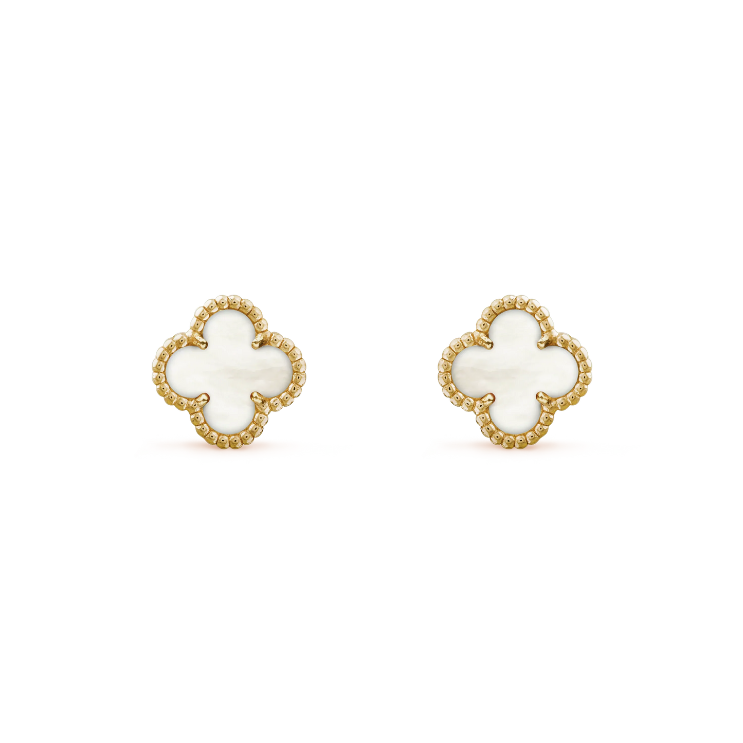 Clover Leaf Ear Studs Gold