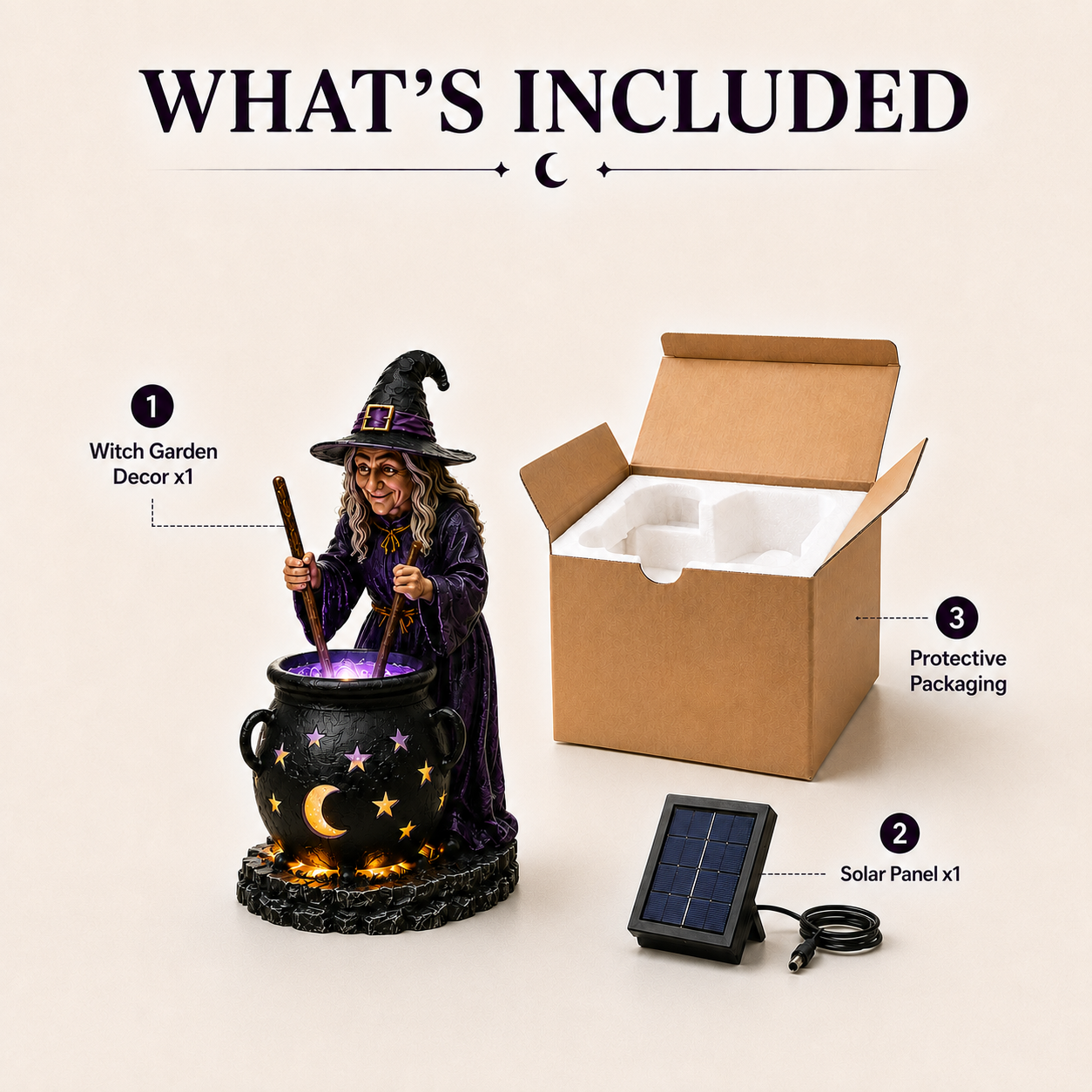 SpookyShine – Outdoor Magical Cauldron Garden Light