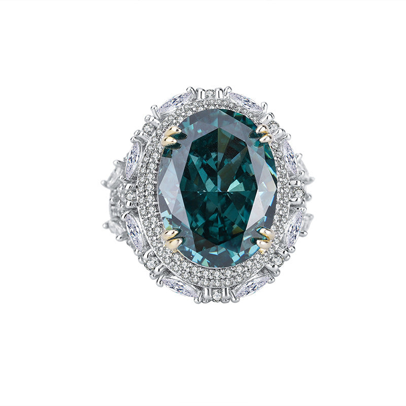 Diamond Engagement Ring Silver