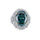 Anillo de compromiso de diamante de alto carbono, plata 925 con circonita cúbica