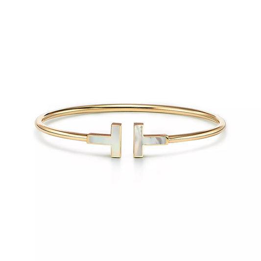 T Bangle Mother of Pearl