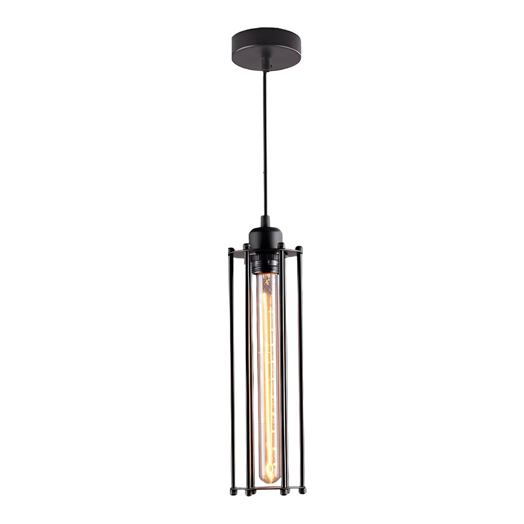 Retro LED Svart Järn Industriell Taklampa