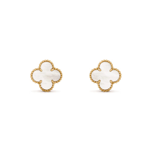 Clover Leaf Earrings Gold