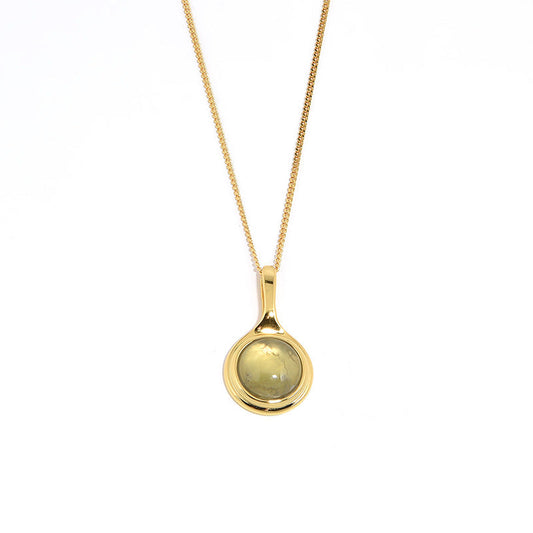 Natural Grape Stone Long Necklace
