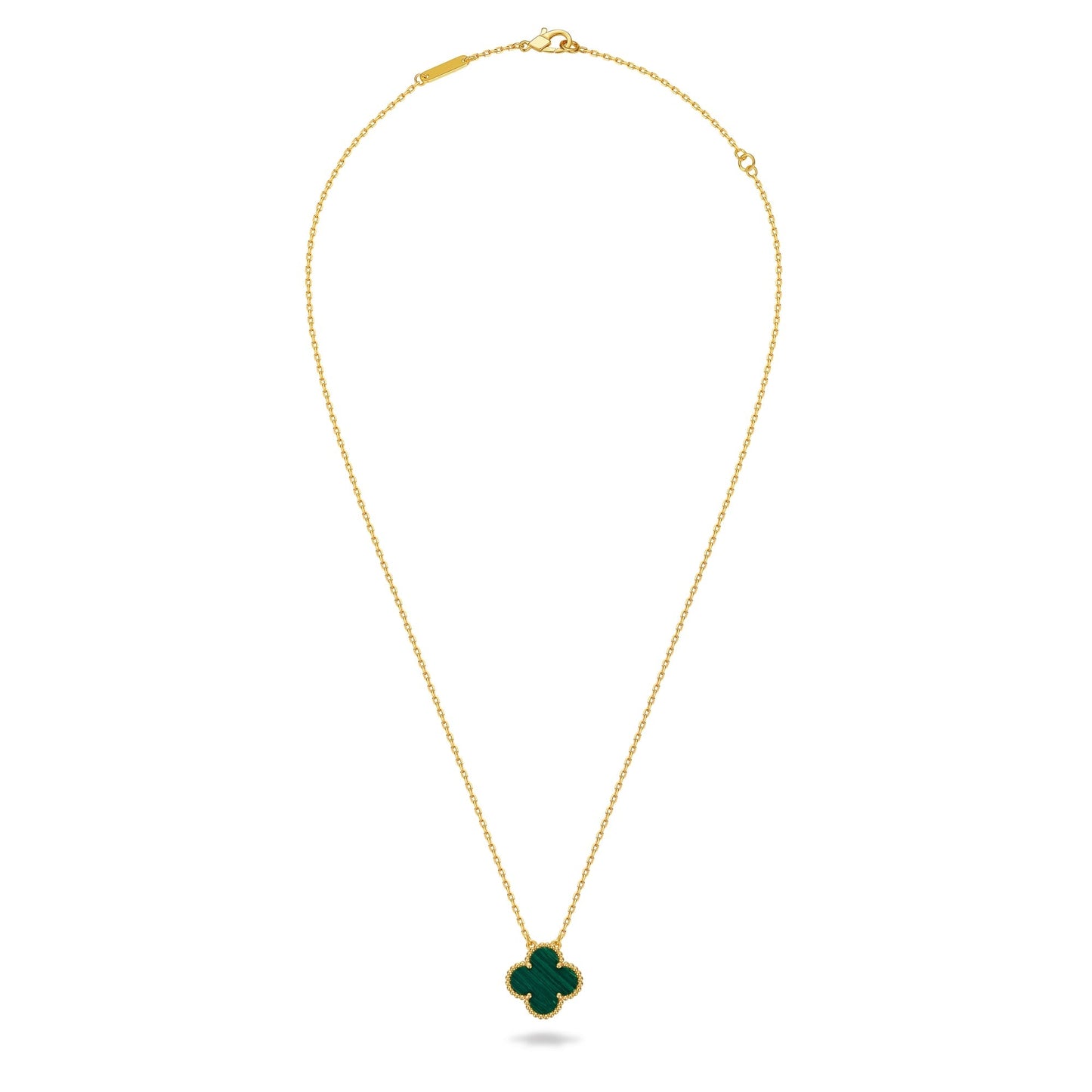 Collier Trèfle, Argent 925, Plaqué Or 18K