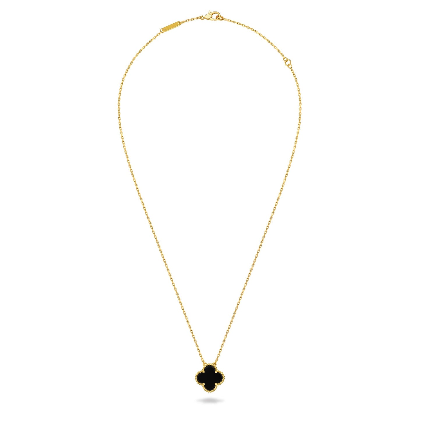 Collier Trèfle, Argent 925, Plaqué Or 18K