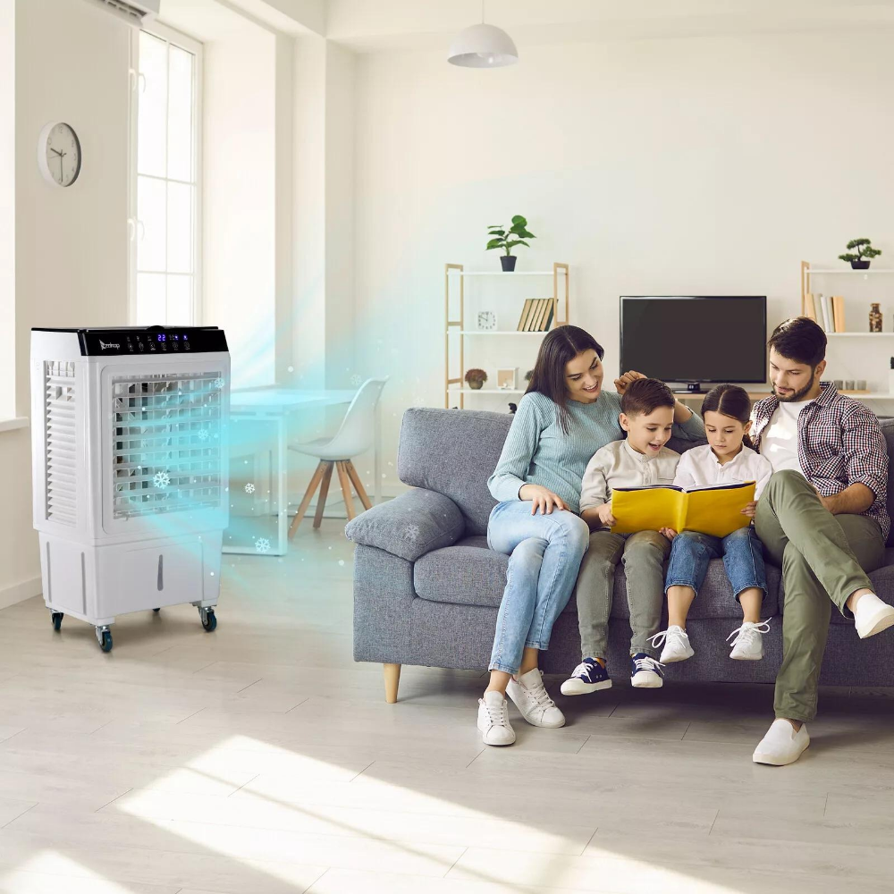 HiBreeze Standing Cooler Fan - Evaporative Portable Cooling Fan
