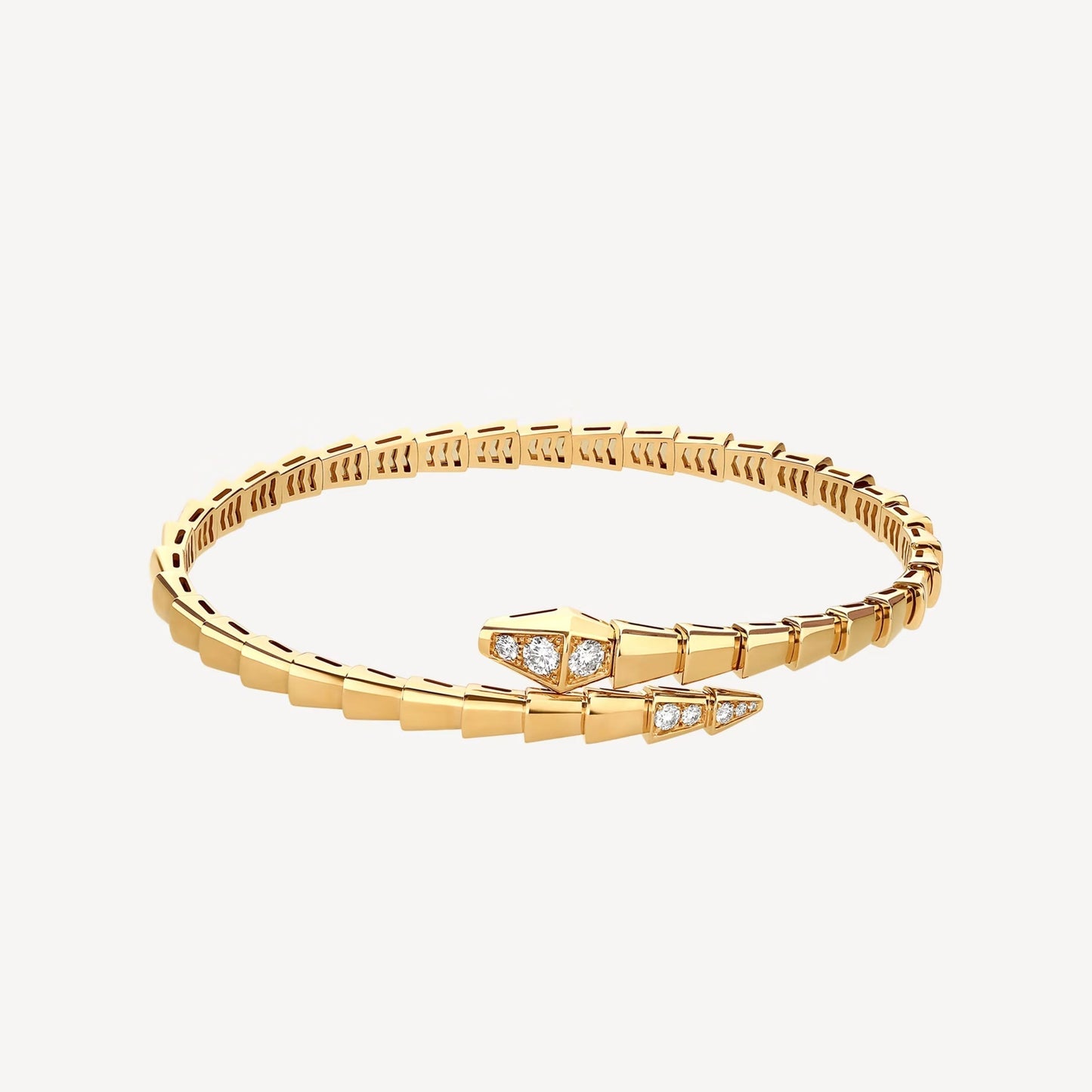 Serpenti Bracelet – 18k Yellow Gold Plated, Cubic Zircon