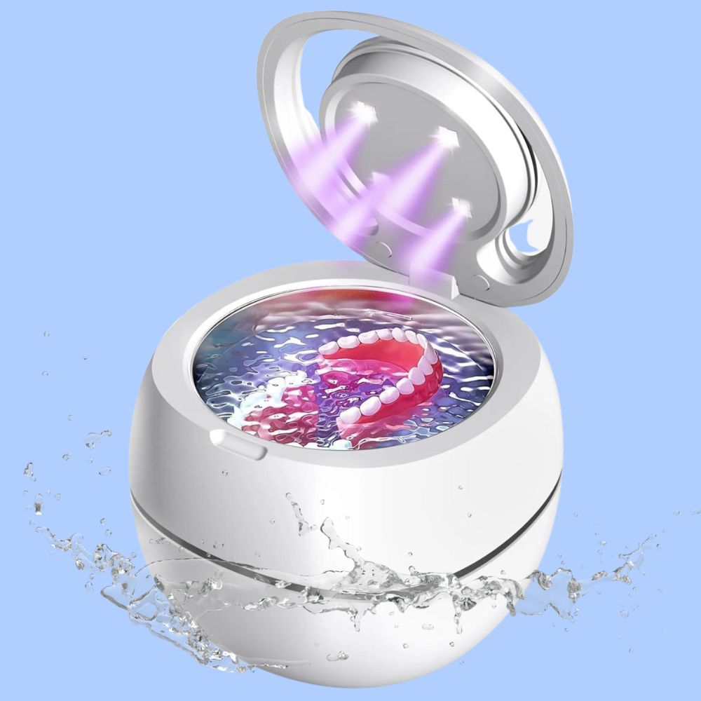 Ultrasonic Portable Denture Cleaner Machine – Deep Cleaning for Dentures, Retainers & More
