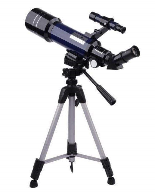 Ruimtetelescoop Pro voor Beginners Uitgerust met 150X vergroting en 3X Barlow-lens Blauw