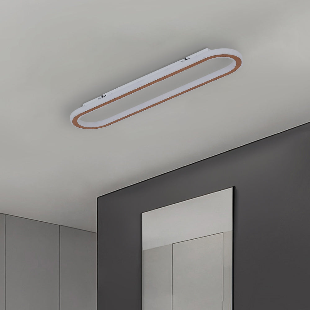 Lámpara de techo empotrada rectangular minimalista