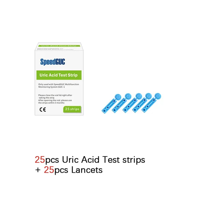 Cholesterol & Uric Acid Strips + Lancets