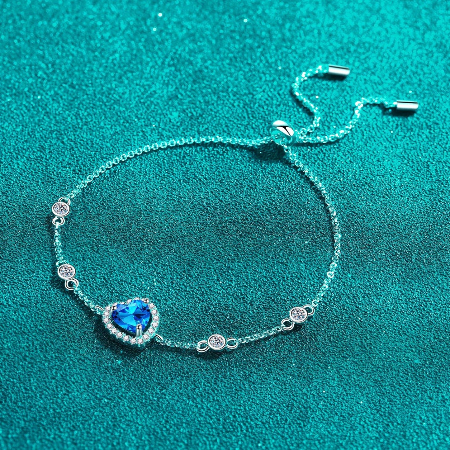 Elegant Spark 1 karata Moissanite silfurarmband