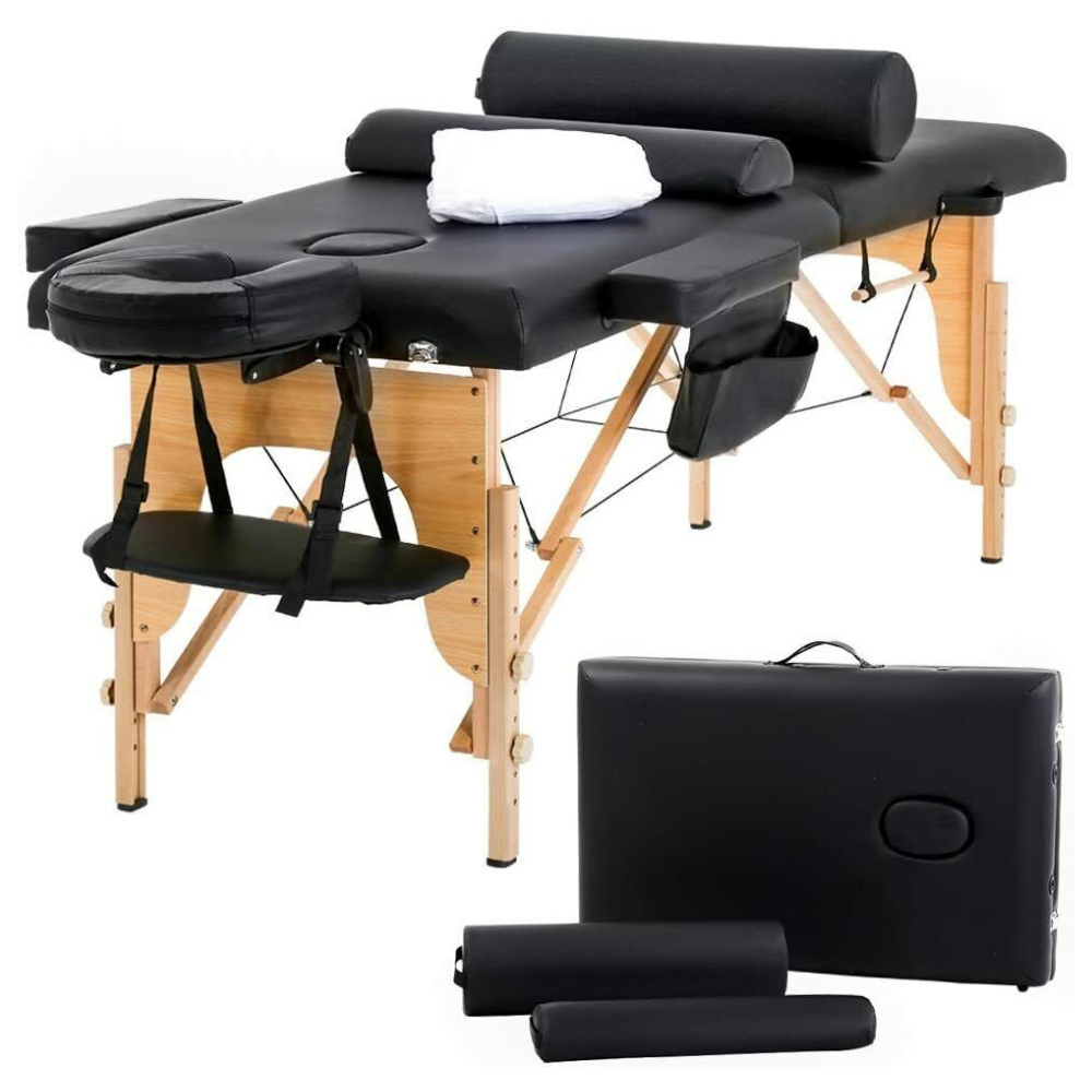 Foldable Massage Table – Heavy Duty Professional Portable Spa Bed Set