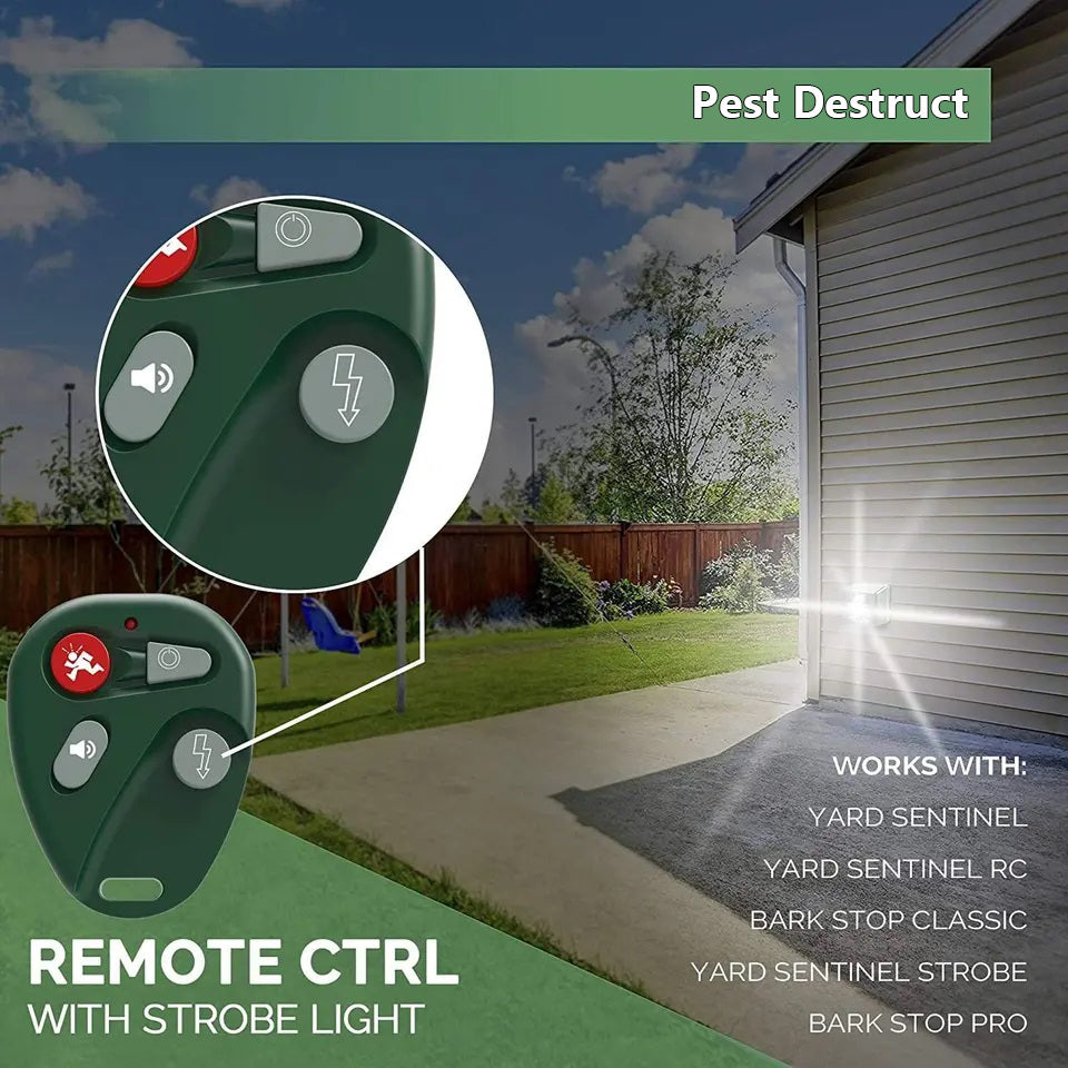 Woodpecker Ultrasonic Bird Repeller – Outdoor Sonic & Light Deterrent for Effective Bird Control