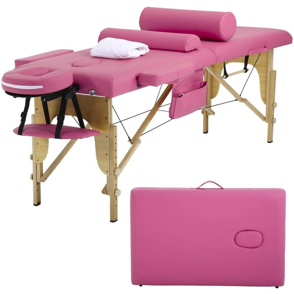 Foldable Massage Table – Heavy Duty Professional Portable Spa Bed Set
