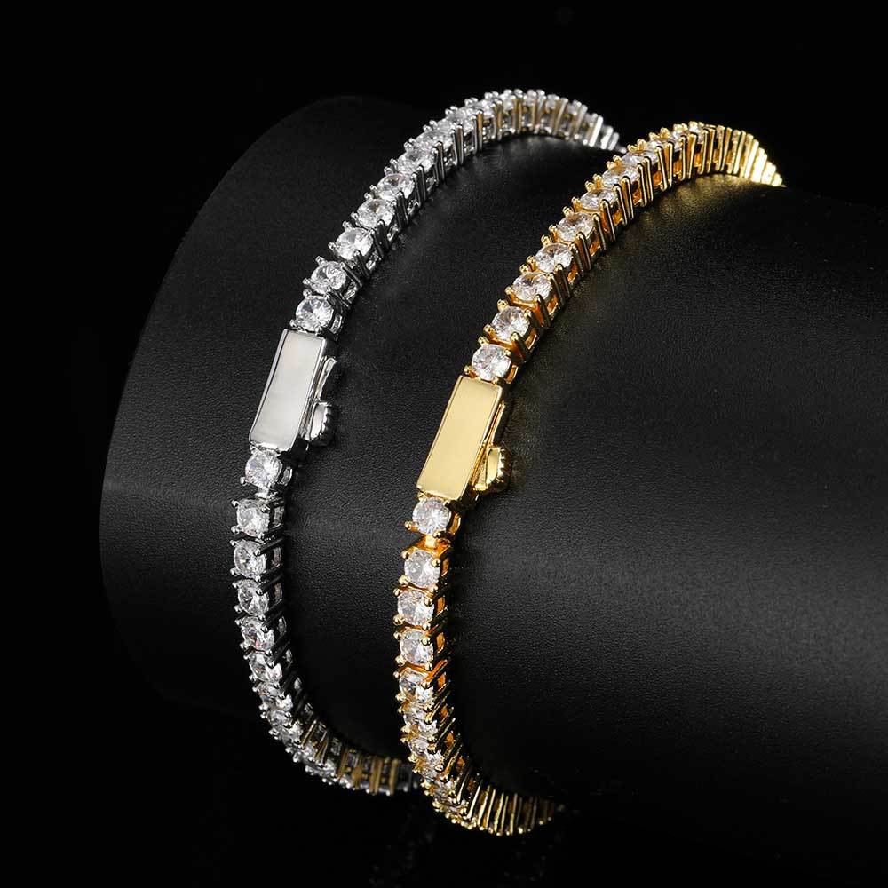 Round Cut Tennis Bracelet – Yellow Gold, 5mm