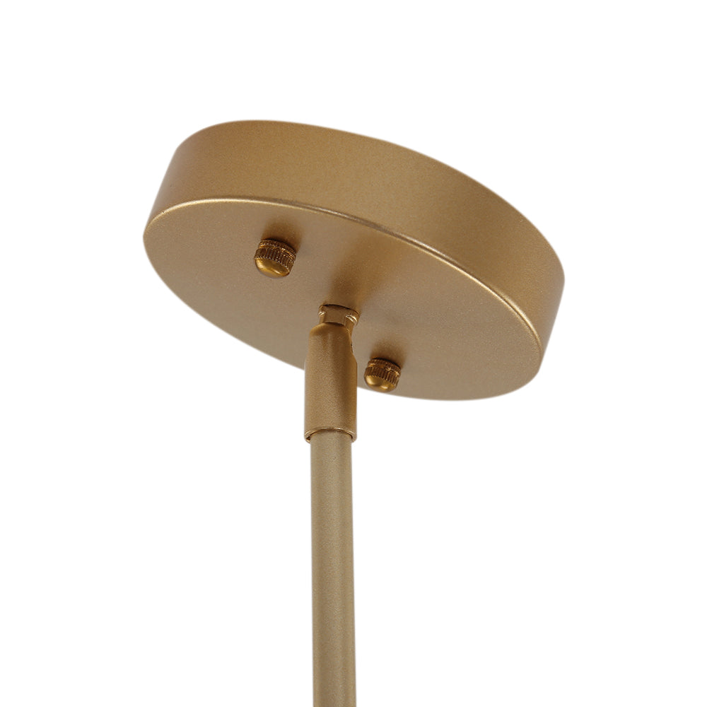 Moderno candelabro de globo de vidrio soplado a mano de 5 luces