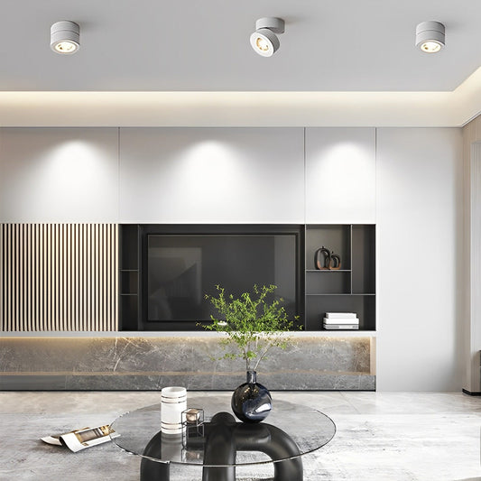 Foco Escandinavo Ajustable Redondo Plegable