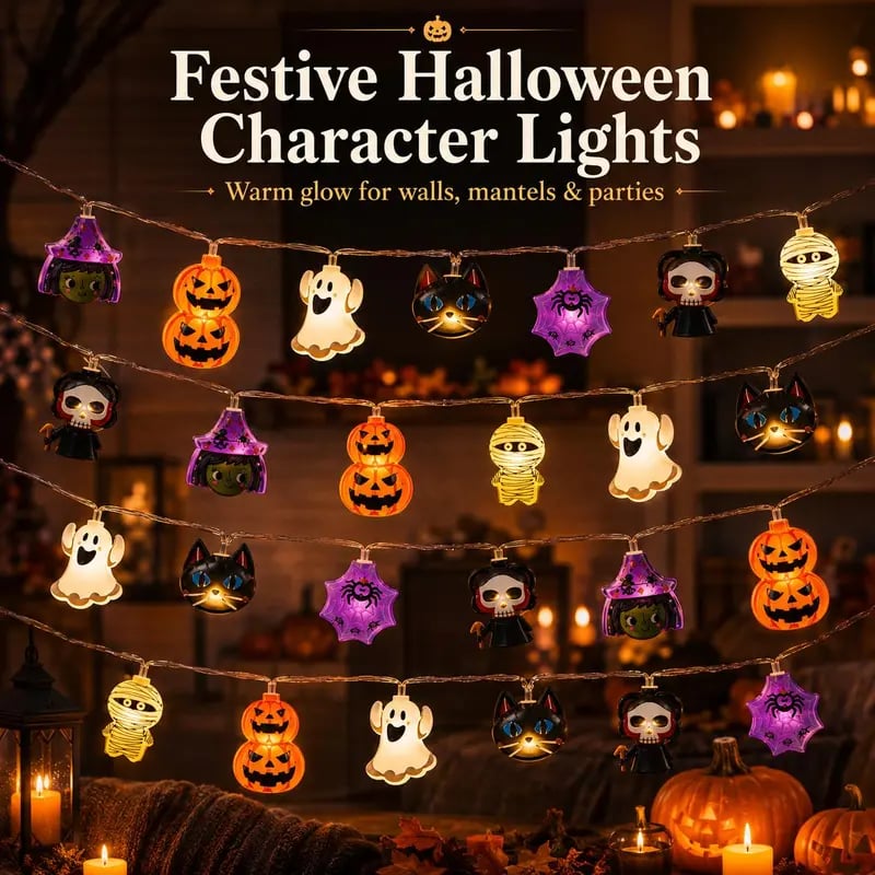 GlowPump – Pumpkin LED String Lights