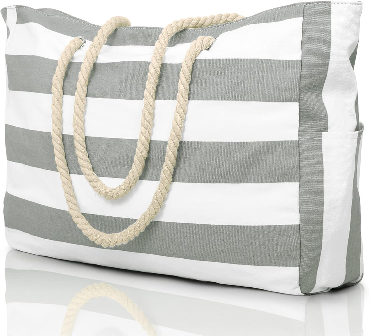 Ventayo – Coastal Collection | Large Waterproof Beach Tote Bag with Zipper Closure | Sandproof Design for Effortless Summer Adventures
