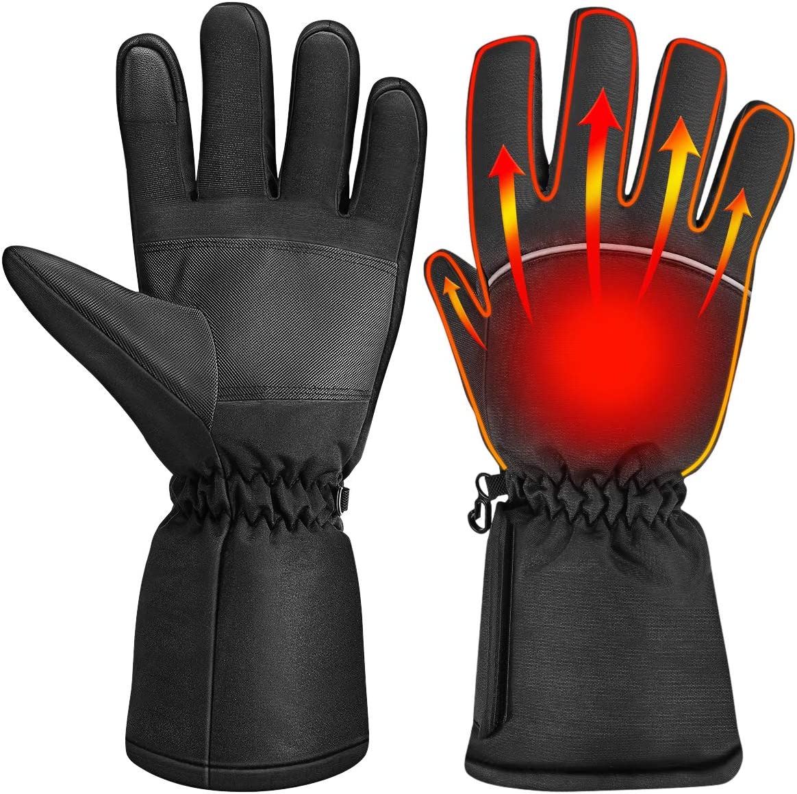 USB Rechargeable Heated Gloves for Men & Women – Battery-Powered Electric Hand Warmers for Skiing, Motorcycle, Hunting & Winter Sports