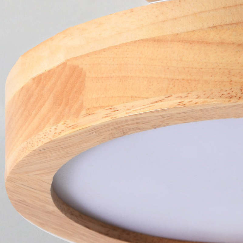 Hringlaga LED Innfelldur Loftljós Nútímalegt Viður/Plast