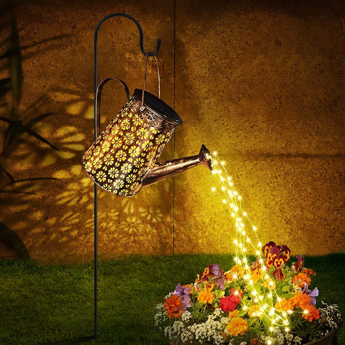 Luces impermeables para regadera solar