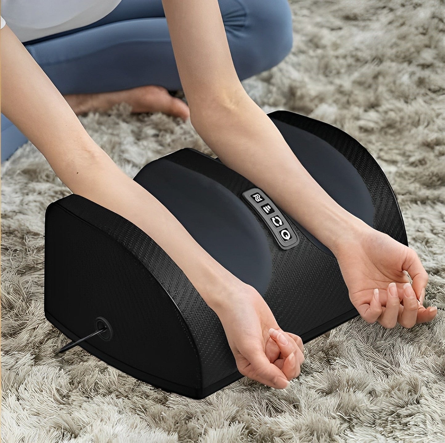 Foot & Calf Massager with Kneading and Air Compression – Heat, Adjustable Intensity, Daily Relaxation