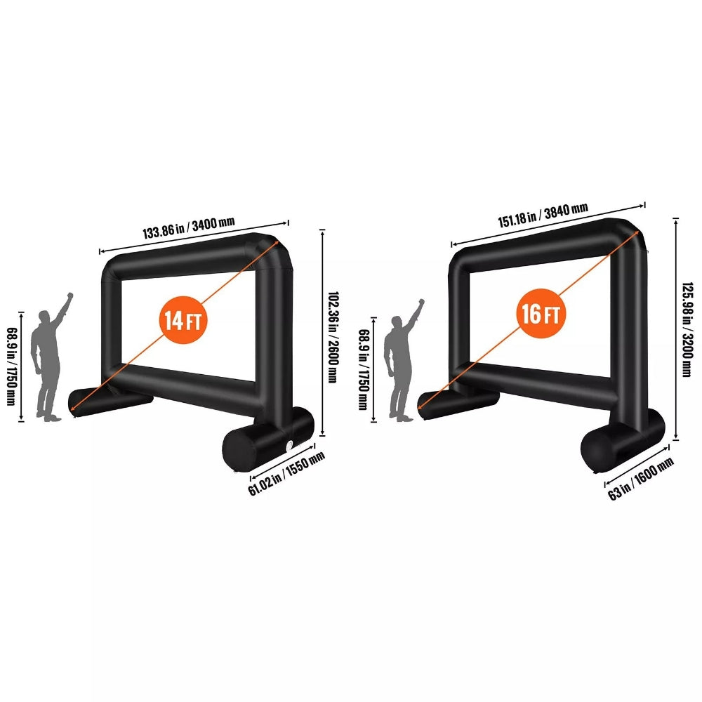 Blow Up Outdoor Theater Movie Projector Screen