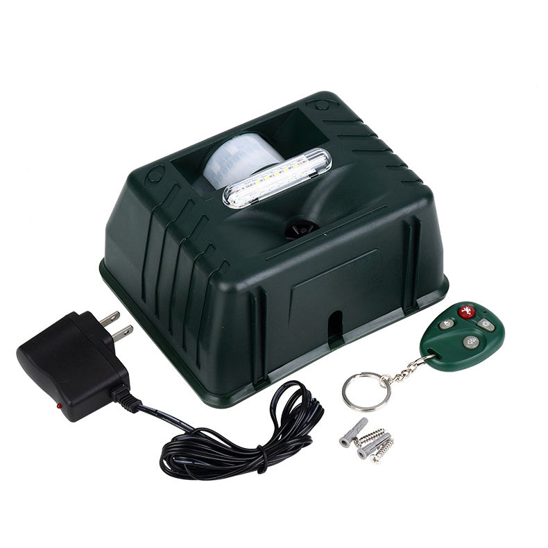 Woodpecker Ultrasonic Bird Repeller – Outdoor Sonic & Light Deterrent for Effective Bird Control