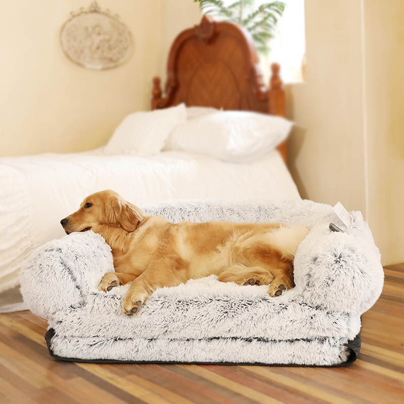 Luxury Removable & Washable Foldable Pet Sofa Bed – Large Size
