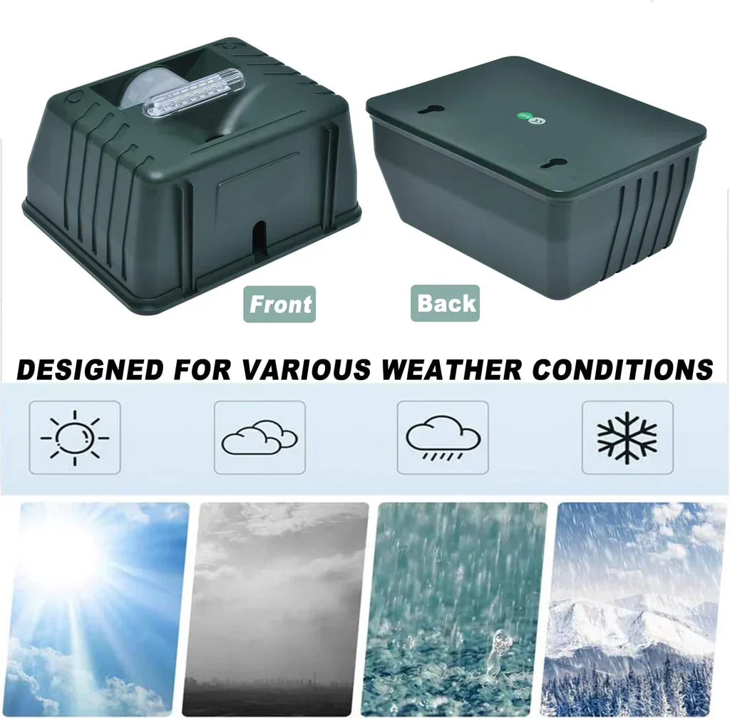 Woodpecker Ultrasonic Bird Repeller – Solar-Powered Outdoor Bird Control Device