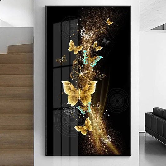 Arte en lienzo de mariposas