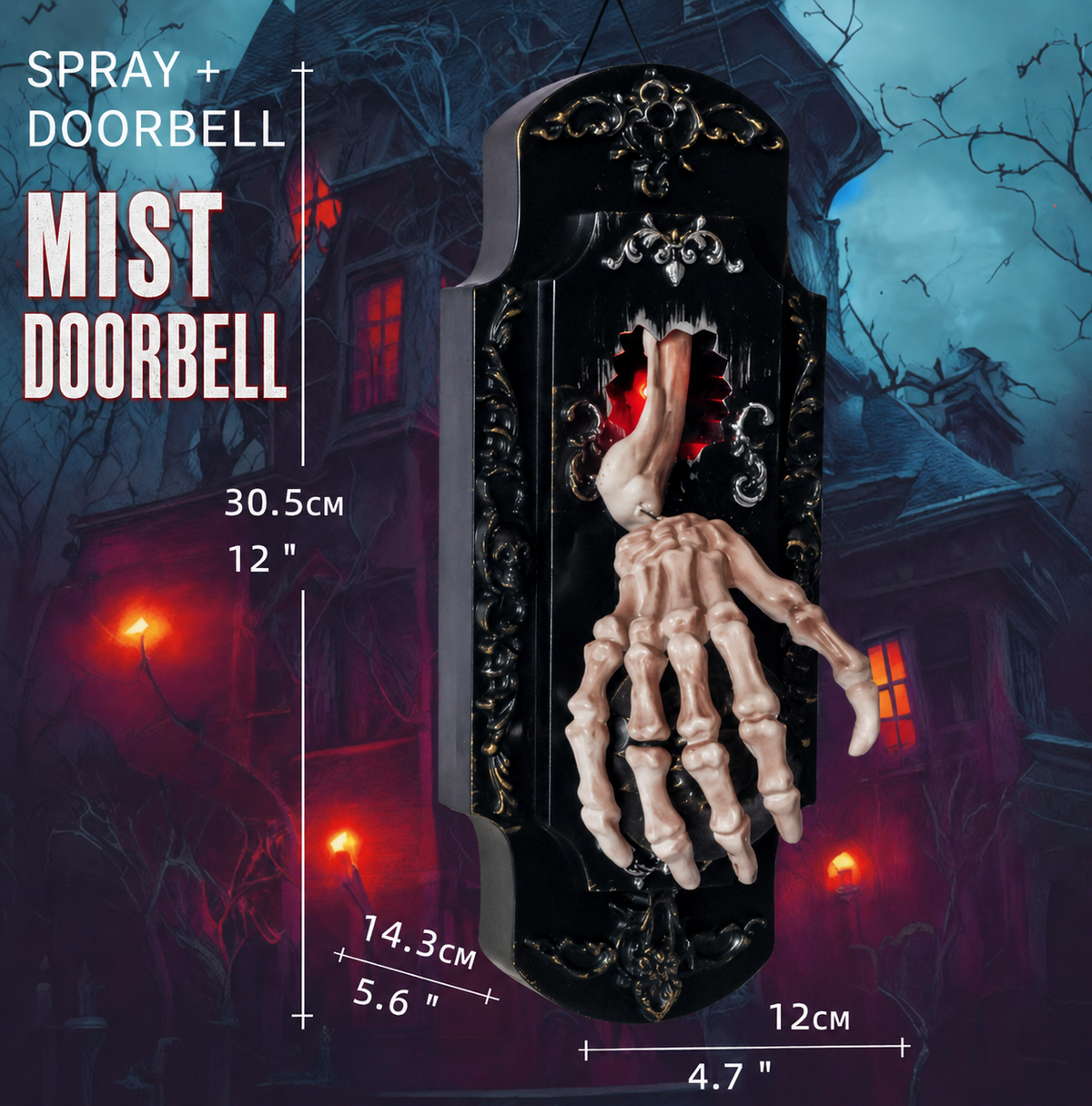 Ventayo – Motion Sensor Halloween Hanging Doorbell