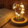 Setas DIY en bosques con luz