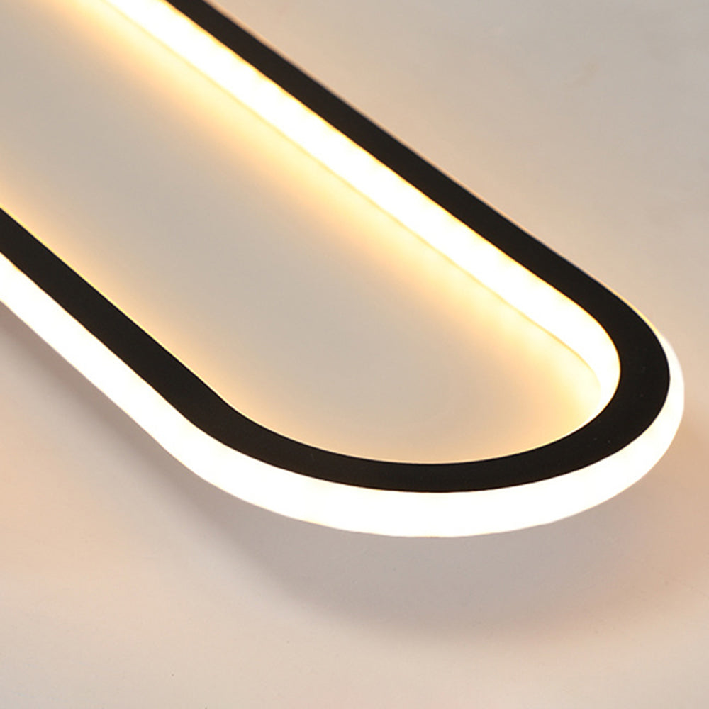 Lámpara de techo empotrada rectangular minimalista