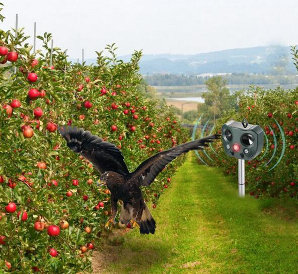 Ultrasonic Bird & Pest Repeller – Solar Powered, Long Range | Motion Sensor & Waterproof | Humane Animal Deterrent