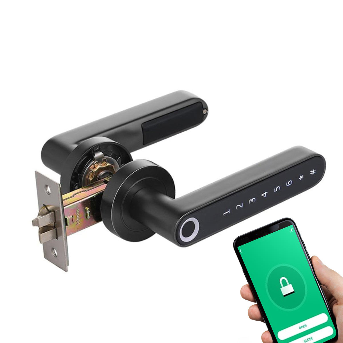 Serrure de porte intelligente à empreinte digitale