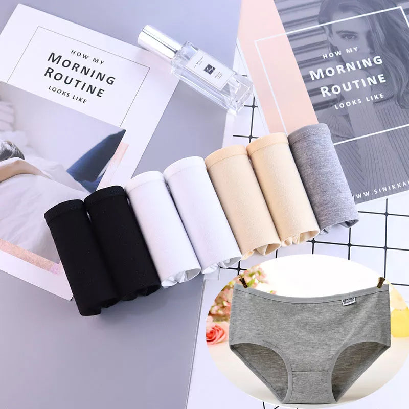 7Pcs/Lot Plus Size Underwear Panties Cotton Girl Briefs Sexy Lingeries
