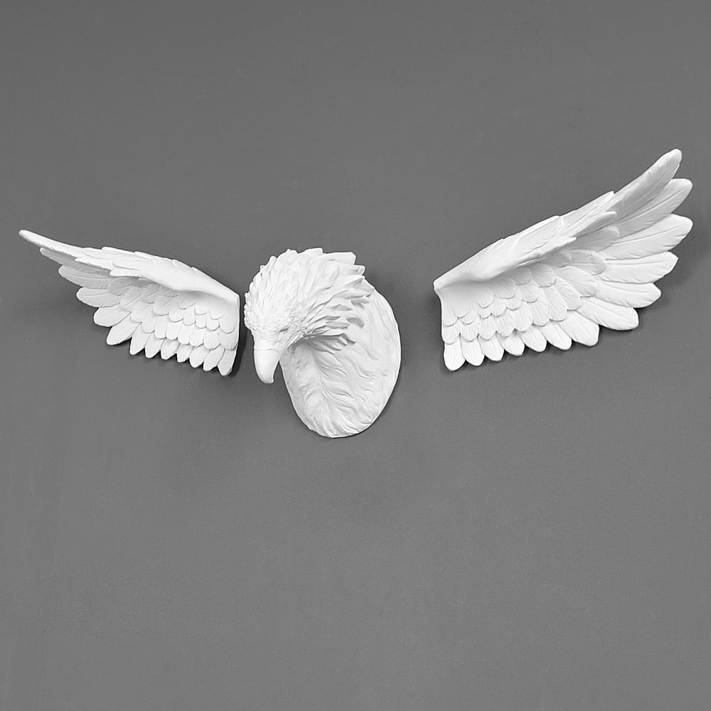 Statua da parete testa di aquila 3D