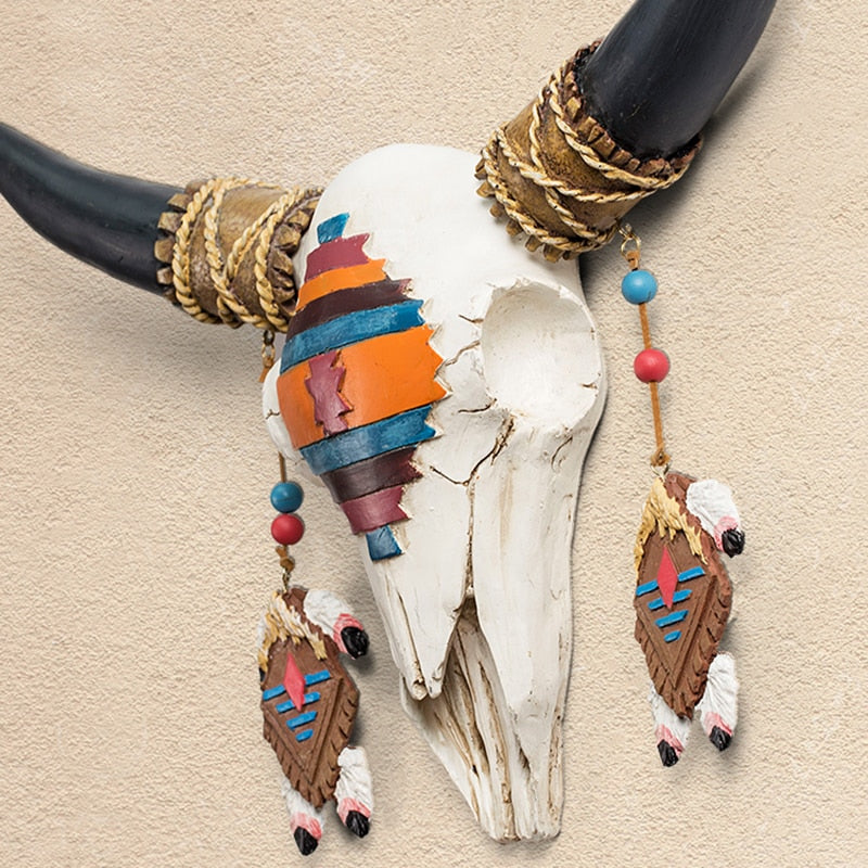 3D Bull Head Statue