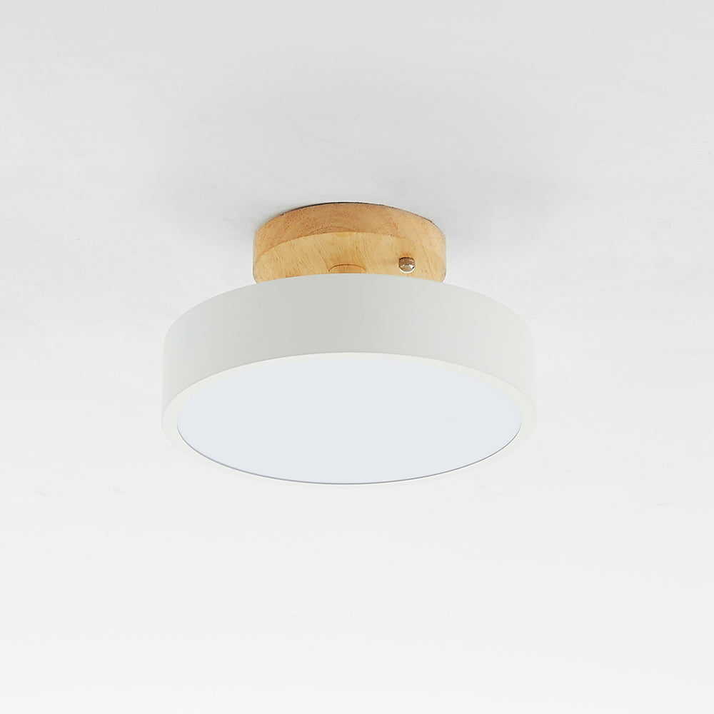 Hringlaga LED Innfelldur Loftljós Nútímalegt Viður/Plast